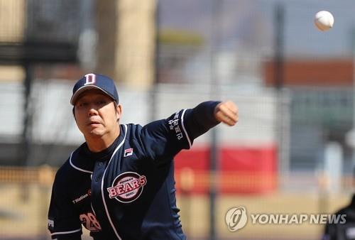 두산 장원준, 2년 만의 선발 등판서 4이닝 4실점 패전투수(종합)