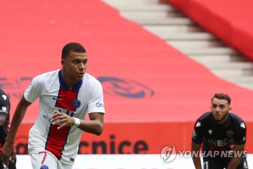 코로나19 완치 PSG 음바페, 프랑스리그 복귀전서 결승골