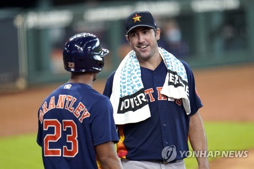 MLB 휴스턴 벌랜더, 복귀 시동…이달 말 돌아올 수도 있을 것