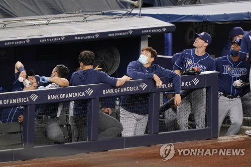 탬파베이, 양키스 꺾고 아메리칸리그 최고 승률…최지만은 결장