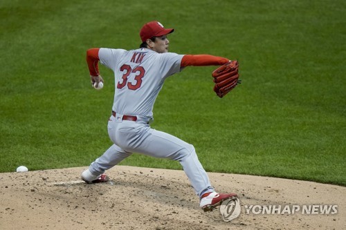 김광현, 25이닝 만에 첫 자책점 허용…1회 솔로홈런 내줘