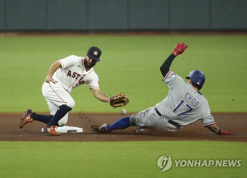 추신수, 5호 도루+연장 10회 진루타…텍사스 2연패 탈출
