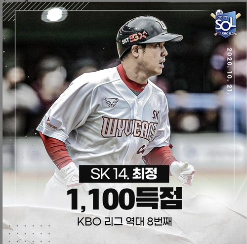 SK 3연패 탈출…롯데 상대로 12안타 11득점 폭발
