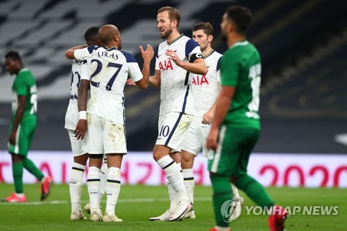 '케인 3골' 토트넘, 하이파에 7-2 대승…유로파 본선 진출