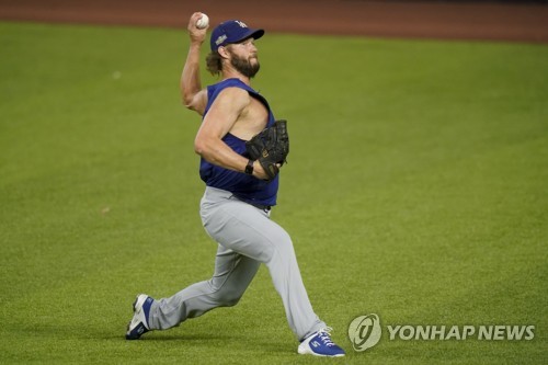 다저스 커쇼, NLCS 4차전 출격 준비 경기 당일 결정