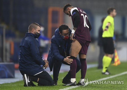 허벅지 다친 PSG 네이마르, 11월 말에나 복귀 전망