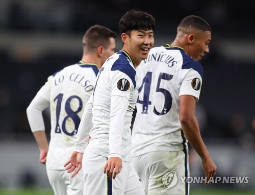펄펄 나는 손흥민, 유로파리그 참가 선수 중 랭킹 1위