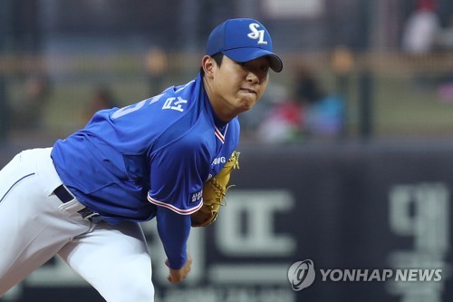 삼성 양창섭, 2년 만에 1군 경기 등판…1이닝 무실점