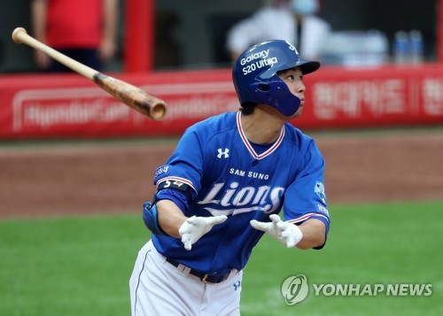 한화 '누의 공과'로 4연패 탈출 실패…삼성과 DH 1차전 무승부