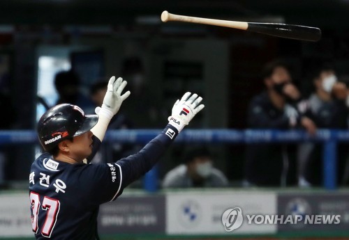 키움, 허정협 끝내기 적시타로 NC에 신승…두산은 LG 제치고 4위(종합)