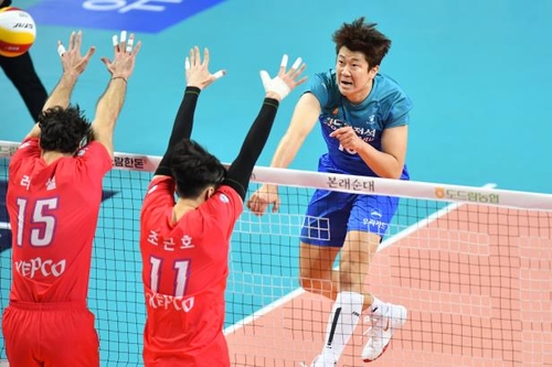 우리카드 나경복 편안해진 마음…비결은 결혼