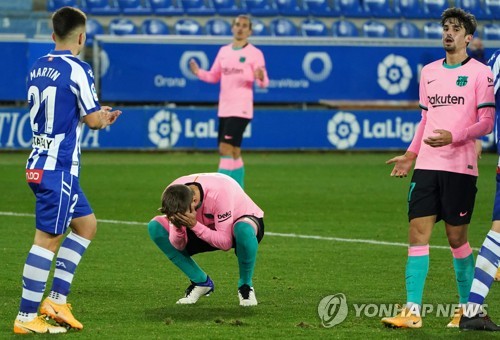바르사, 개막 6경기 '승점 8·12위'…18년 만에 '최악 성적'(종합)