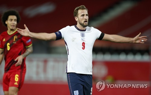 잉글랜드, UNL 벨기에전 0-2 패…또 불발된 케인의 우승
