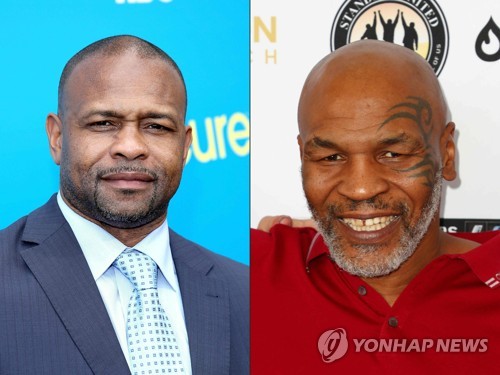 '둘이 합쳐 105살' 타이슨 vs 존스, 29일 복싱 레전드 매치