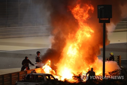 '지옥불 생존' F1 그로장 세상이 달라 보여…최종전 출전 원해