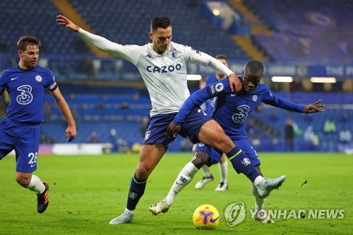 첼시·애스턴 빌라, 1-1 무승부…토트넘 7위로 하락