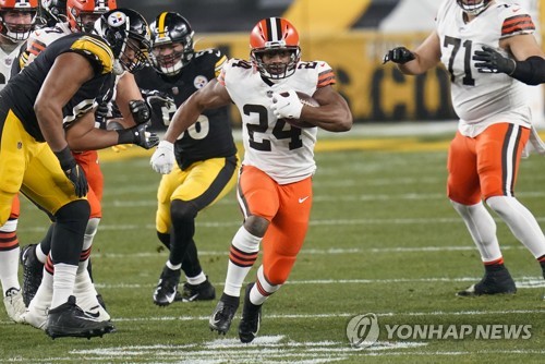 NFL '만년 꼴찌' 클리블랜드, 피츠버그 격파…26년만의 PO 승리