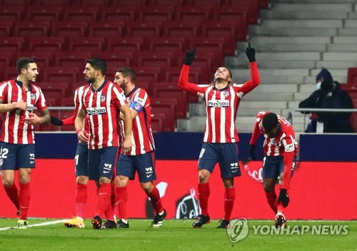 아틀레티코 마드리드, 세비야 2-0 제압…라리가 5연승 선두 질주