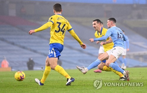 포든 또 터졌다…맨시티, 브라이턴 1-0 잡고 3위 '점프'